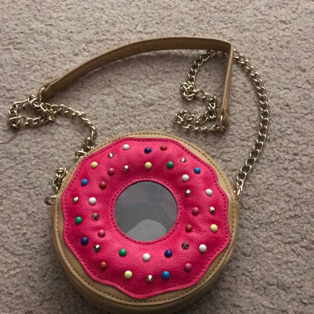 Betsy Johnson sprinkle donut purse